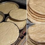 Ζύμη για Πίτσα. Σε ταψάκι για να τις βάλετε την κατάψυξη