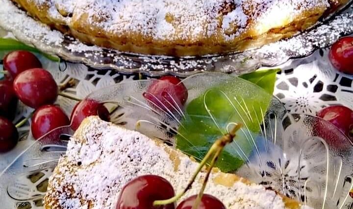 κερασόπιτα,κερασόπιτα στυλ κέικ,Συνταγές γλυκών,Πίτες