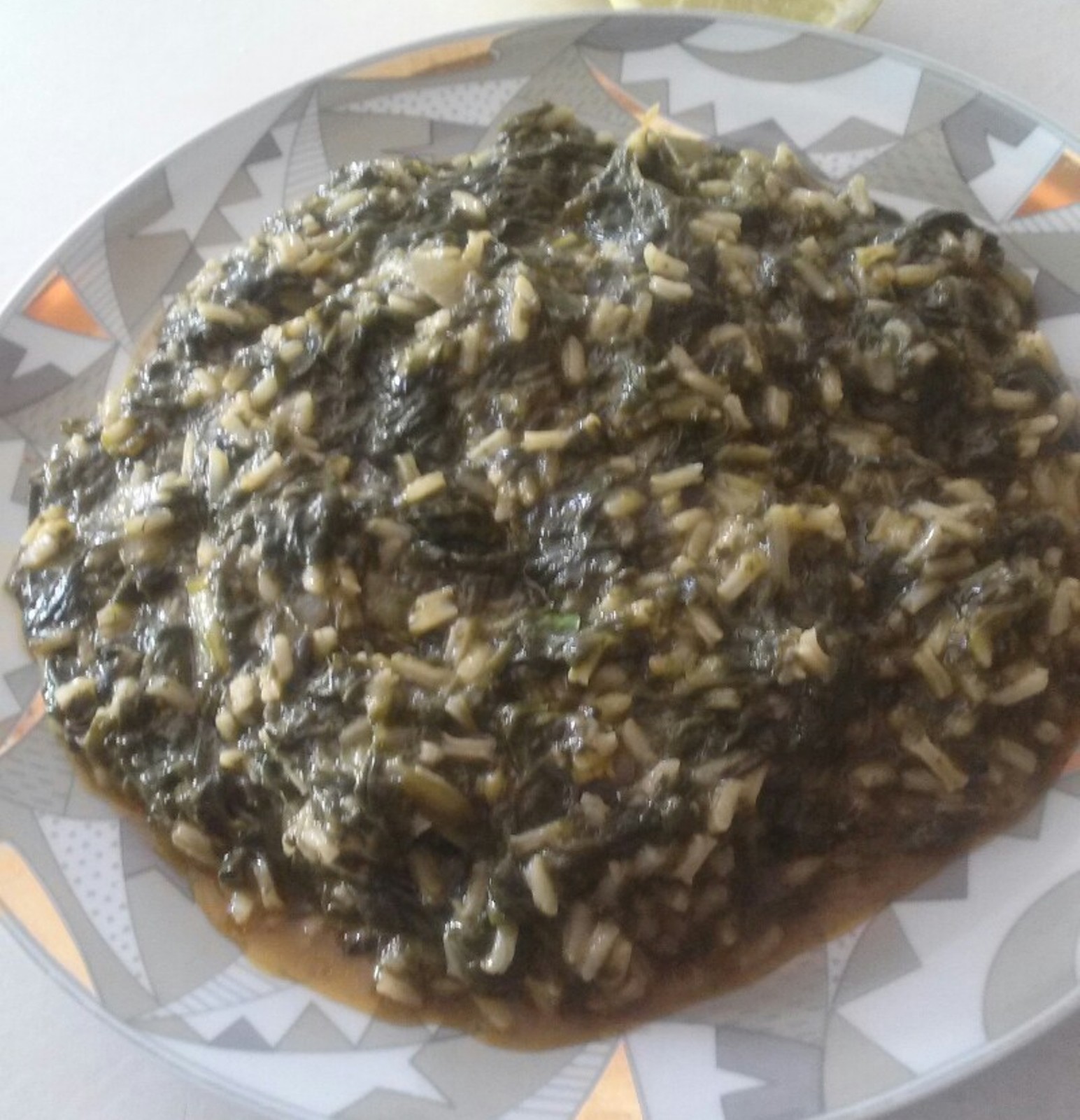 σπανακορυζο, σπανακορυζο με πρασο