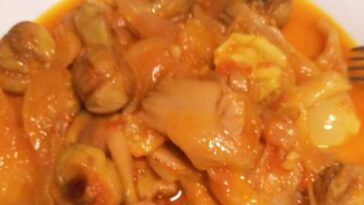 στιφαδο vegan, στιφαδο μανιταρια, στιφαδο καστανο